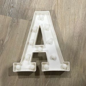 Cute light up A sign